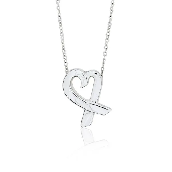 Tiffany & shops Co. Picasso Loving Heart 925 Silver necklace